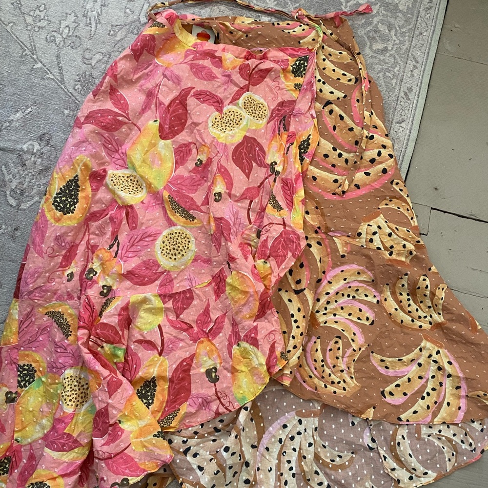 Farm Rio wrap skirt